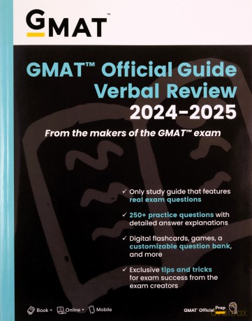 GMAT Official Guide Verbal Review 2024-2025: Book + Online Question Bank [KSIĄŻKA]