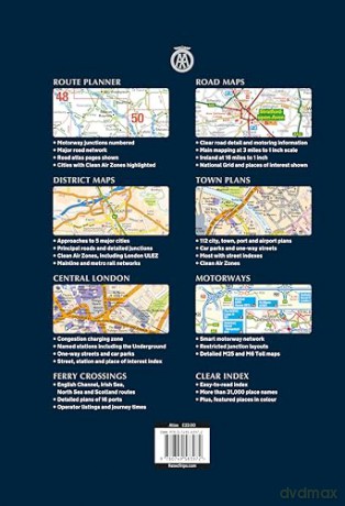 Great Britain Road Atlas 2025 Hardback (AA Road Atlas) (AA Road Atlas Britain) (AA UK Atlas Britain) [KSIĄŻKA]