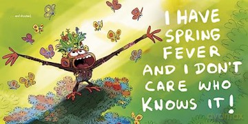 Grumpy Monkey Spring Fever: Includes Fun Stickers! - Suzanne Lang [KSIĄŻKA]