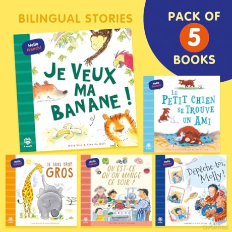 Hello French! Story Pack: Bilingual French-English Edition (Bilingual Stories) - Mary Risk [KSIĄŻKA]