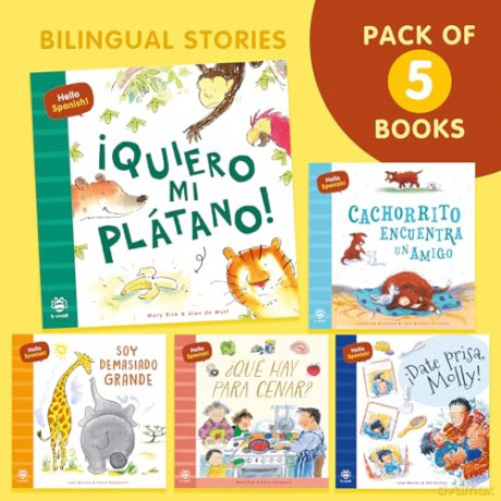 Hello Spanish! Story Pack: Bilingual Spanish-English Edition (Bilingual Stories) - Mary Risk [KSIĄŻKA]