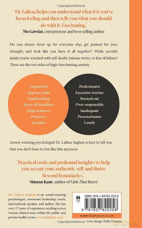 High-Functioning Anxiety: A 5-Step Guide to Calming the Inner Panic and Thriving - Lalitaa Suglani [KSIĄŻKA]