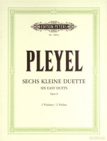 Ignace Pleyel: Duos(6) Op.8: Violin Duet: Instrumental Work - Ignace Pleyel [KSIĄŻKA]