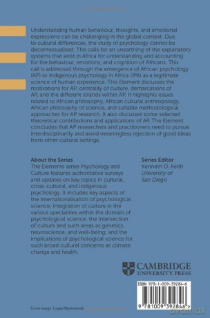 Indigenous Psychology in Africa: A Survey of Concepts, Theory, Research, and Praxis (Elements in Psychology and Culture) - Seth Oppong [KSIĄŻKA]