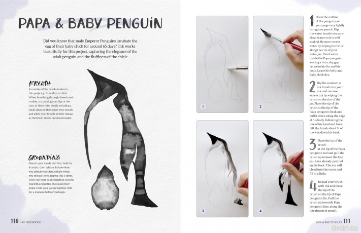 Inky Meditations: Learn to Create Mindful Mesmerizing Paintings with Water and Ink\ - Inky [KSIĄŻKA]