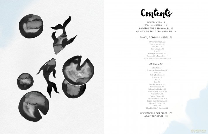 Inky Meditations: Learn to Create Mindful Mesmerizing Paintings with Water and Ink\ - Inky [KSIĄŻKA]