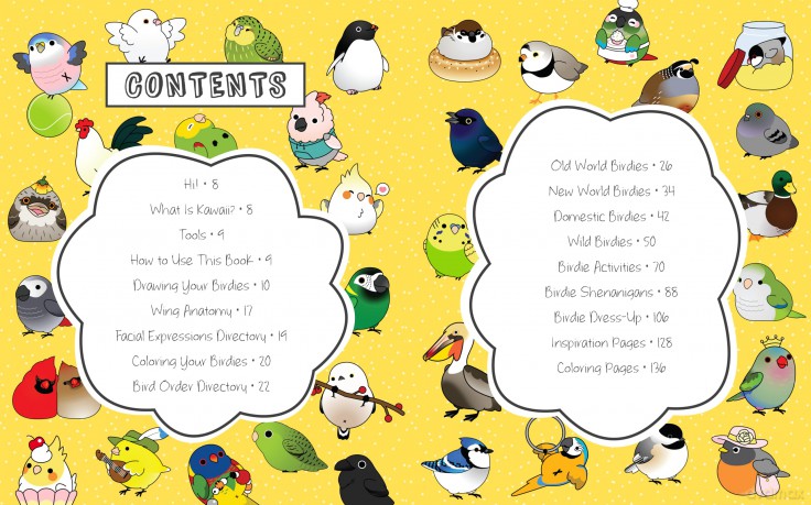 Kawaii Birdies: Learn to Draw 80 Adorable Feathered Friends - Jen Budrock [KSIĄŻKA]