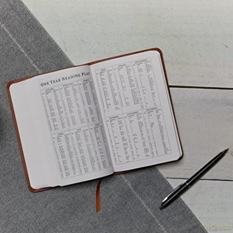 KJV, Value Thinline Bible, Compact, Leathersoft, Brown, Red Letter, Comfort Print: Holy Bible, King James Version [KSIĄŻKA]