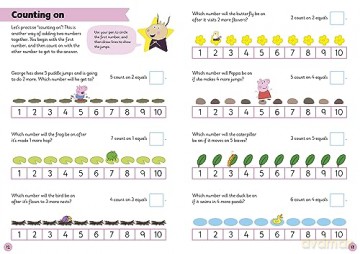 Learn with Peppa: Adding and Taking Away wipe-clean activity book - Peppa Pig [KSIĄŻKA]