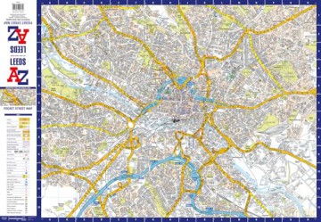 Leeds A-Z Pocket Street Map - A-Z Maps [KSIĄŻKA]