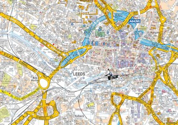 Leeds A-Z Pocket Street Map - A-Z Maps [KSIĄŻKA]