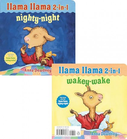 Llama Llama 2-in-1: Wakey-Wake/Nighty-Night - Anna Dewdney [KSIĄŻKA]