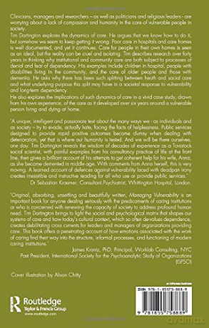 Managing Vulnerability: The Underlying Dynamics of Systems of Care (The Tavistock Clinic Series) - Tim Dartington [KSIĄŻKA]
