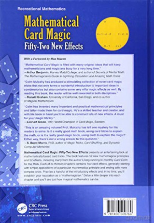 Mathematical Card Magic: Fifty-Two New Effects (AK Peters/CRC Recreational Mathematics Series) - Colm Mulcahy [KSIĄŻKA]