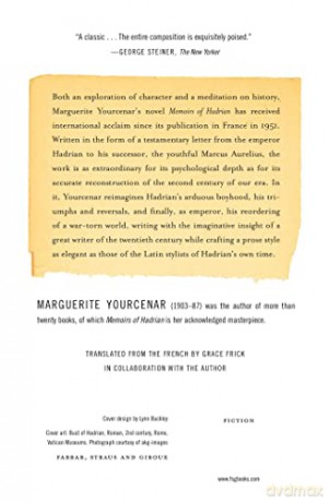 Memoirs of Hadrian: and Reflections on the composition of memoirs of Hadrian (FSG Classics) - Marguerit Yourcenar [KSIĄŻKA]