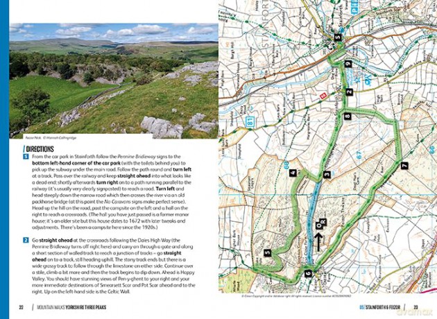 Mountain Walks Yorkshire Three Peaks: Walking routes to enjoy on and around Pen-y-ghent, Ingleborough and Whernside: 3: 15 routes to enjoy on and around Pen-y-ghent, Ingleborough and Whernside - Hannah Collingridge [KSIĄŻKA]