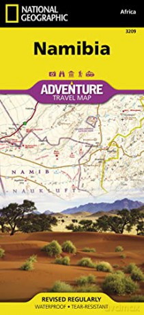 Namibia Map: Travel Maps International Adventure Map (National Geographic Adventure Map) [KSIĄŻKA]