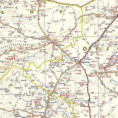 Namibia Map: Travel Maps International Adventure Map (National Geographic Adventure Map) [KSIĄŻKA]