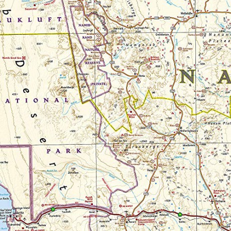 Namibia Map: Travel Maps International Adventure Map (National Geographic Adventure Map) [KSIĄŻKA]