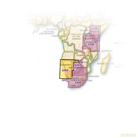 Namibia Map: Travel Maps International Adventure Map (National Geographic Adventure Map) [KSIĄŻKA]