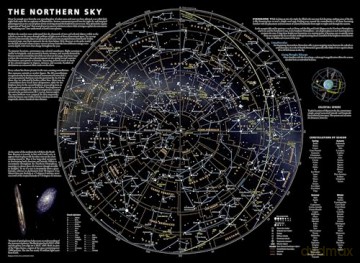 Night Sky - Northern Hemisphere Map (Stargazer folded map) (National Geographic Reference Map) [KSIĄŻKA]