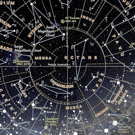 Night Sky - Southern Hemisphere Map (Stargazer folded Map) (National Geographic Reference Map) [KSIĄŻKA]