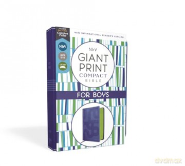 NIrV, Giant Print Compact Bible for Boys, Leathersoft, Blue, Comfort Print: New International Reader's Version, Blue, Leathersoft, Giant Print Compact Bible for Boys, Comfort Print [KSIĄŻKA]