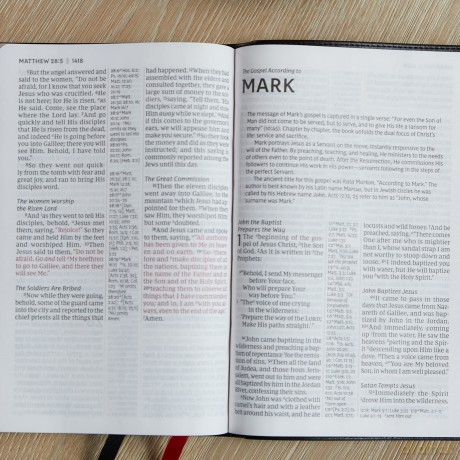 NKJV, Giant Print Center-Column Reference Bible, Verse Art Cover Collection, Genuine Leather, Brown, Thumb Indexed, Red Letter, Comfort Print: Holy Bible, New King James Version [KSIĄŻKA]