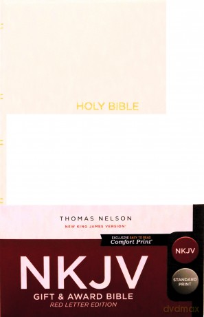 NKJV, Gift and Award Bible, Leather-Look, White, Red Letter, Comfort Print: Holy Bible, New King James Version [KSIĄŻKA]