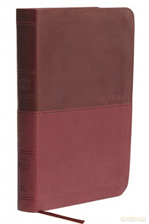 NKJV, Thinline Bible, Compact, Leathersoft, Burgundy, Red Letter, Comfort Print: Holy Bible, New King James Version [KSIĄŻKA]