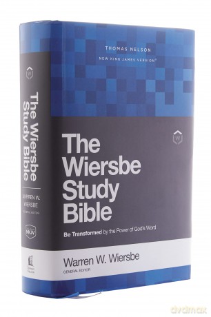 NKJV, Wiersbe Study Bible, Genuine Leather, Brown, Thumb Indexed, Red Letter, Comfort Print: Be Transformed by the Power of God's Word - Warren Wiersbe [KSIĄŻKA]