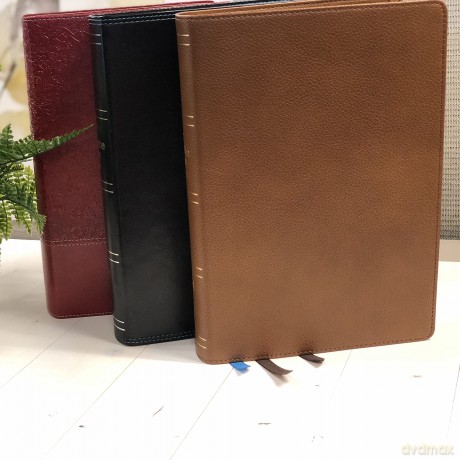 NKJV, Wiersbe Study Bible, Genuine Leather, Brown, Thumb Indexed, Red Letter, Comfort Print: Be Transformed by the Power of God's Word - Warren Wiersbe [KSIĄŻKA]