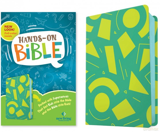 NLT Hands-On Bible, Third Edition (Leatherlike, Green Lines and Shapes): Nlt Hands-on Bible - Leatherlike, Green Lines and Shapes: New Living Translation, Green Lines and Shapes, Leatherlike [KSIĄŻKA]