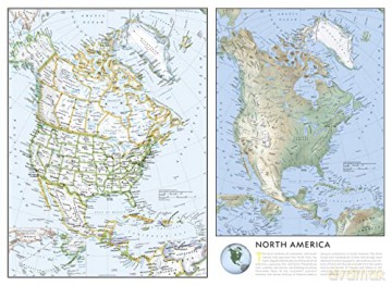 North America With Flags and Facts Map (National Geographic Reference Map) [KSIĄŻKA]