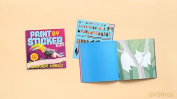 Paint by Sticker Kids: Rainforest Animals [KSIĄŻKA]