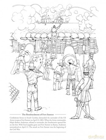 Picture the Past: The Civil War: Historical Coloring Book (Picture the Past Historical Coloring Books) - Peter F Copeland [KSIĄŻKA]