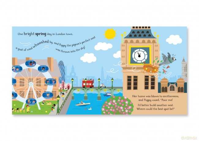 Poppy the Pigeon's London Home: A through-the-seasons story (Campbell London) - Marion Billet [KSIĄŻKA]