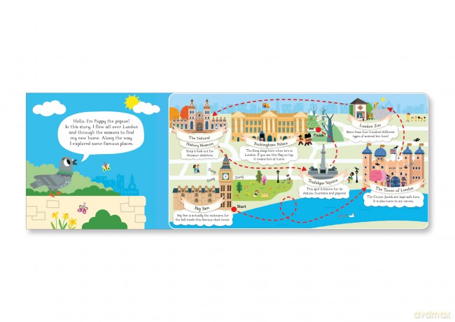 Poppy the Pigeon's London Home: A through-the-seasons story (Campbell London) - Marion Billet [KSIĄŻKA]