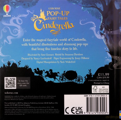 Pop-up Cinderella (Pop-up Fairy Tales) - Susanna Davidson [KSIĄŻKA]