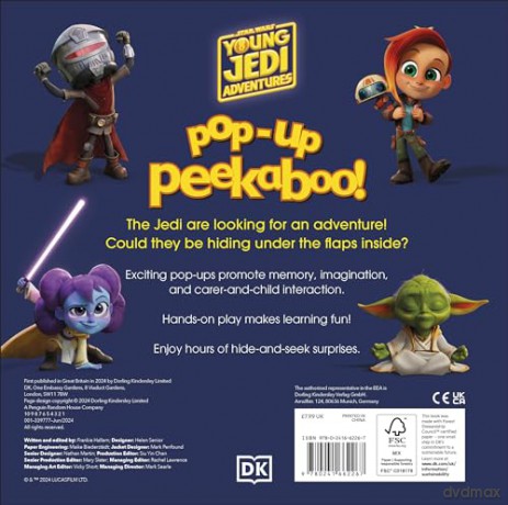 Pop-Up Peekaboo! Star Wars Young Jedi Adventures (DK Bilingual Visual Dictionary) - Dk [KSIĄŻKA]