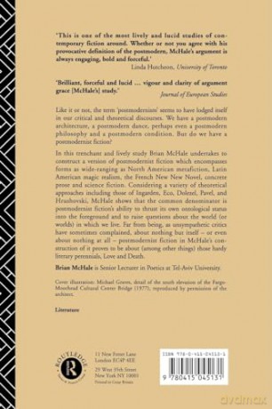 Postmodernist Fiction - Brian Mchale [KSIĄŻKA]
