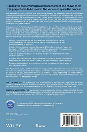Risk Assessment: Tools, Techniques, and Their Applications - Lee T. Ostrom [KSIĄŻKA]