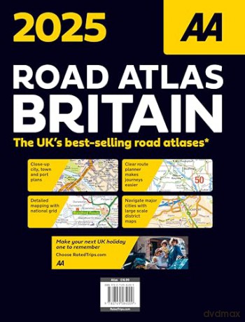 Road Atlas Britain 2025 Spiral bound (AA Road Atlas) (AA Road Atlas Britain) (AA UK Atlas Britain) [KSIĄŻKA]