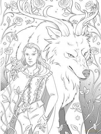 Romantasy Coloring Book: A Coloring Book (Dover Adult Coloring Books) [KSIĄŻKA]