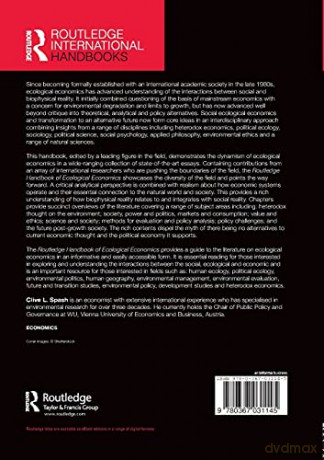 Routledge Handbook of Ecological Economics: Nature and Society (Routledge International Handbooks) - Clive L. Spash [KSIĄŻKA]