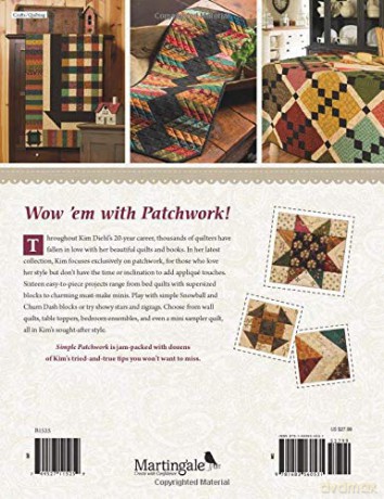 Simple Patchwork: Stunning Quilts That Are a Snap to Stitch - Kim Diehl [KSIĄŻKA]