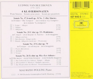 Pollini: Beethoven:Pno Sons 17+21 + [CD]
