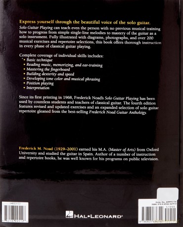Solo Guitar Playing Volume 1 Fourth Edition Gtr - Frederick Noad [KSIĄŻKA]