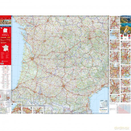 Southwestern France 2024 - Michelin National Map 708: Map - Michelin [KSIĄŻKA]