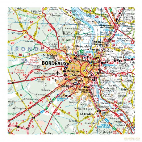 Southwestern France 2024 - Michelin National Map 708: Map - Michelin [KSIĄŻKA]